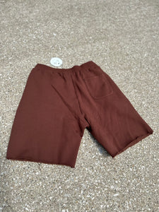 EtanBoh Logo Cut Off Shorts - Brown