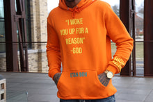 Load image into Gallery viewer, Orange - “God” hoodie sweatshirt
