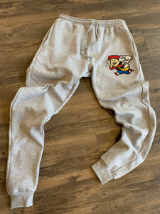 Clean gray jogger pants